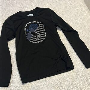 Columbia Kids Graphic Black Long Sleeve Tee
